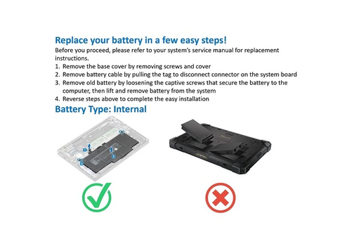 Dell Bateria Original de 6 células 7300mAh 97Wh - GPM03