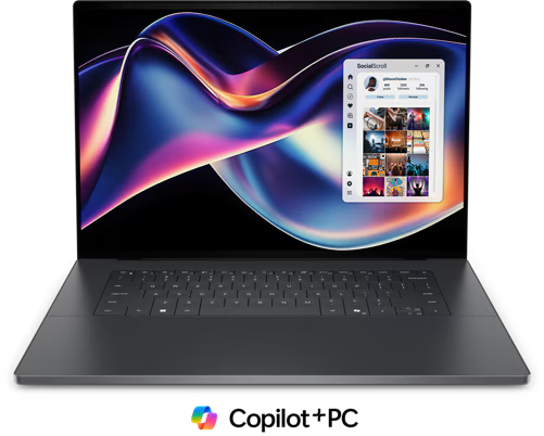Novo Dell XPS 16 9640 DA16260 Ultra X7 Processor 358H 32GB 1TB OLED 3.2K 16" Touch W11Pro Copilot+ PC