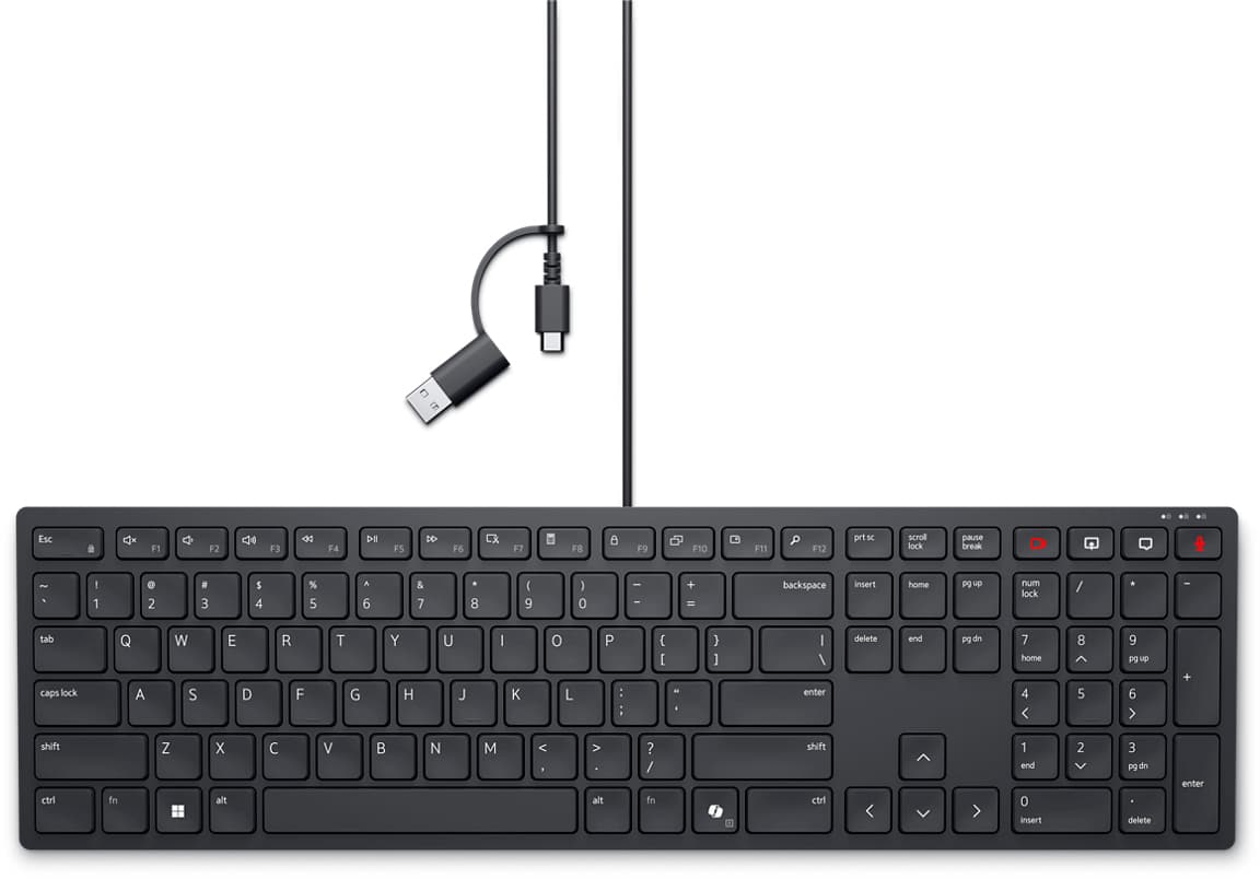 DELL Teclado de colaboração com fios Pro — KB525C - português (QWERTY)